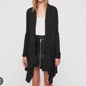 All Saints stripe‎ keld olivo cardigan (small)